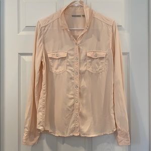 Halogen Peach Oxford Shirt—Perfect Spring Color